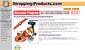 strapping products web site design